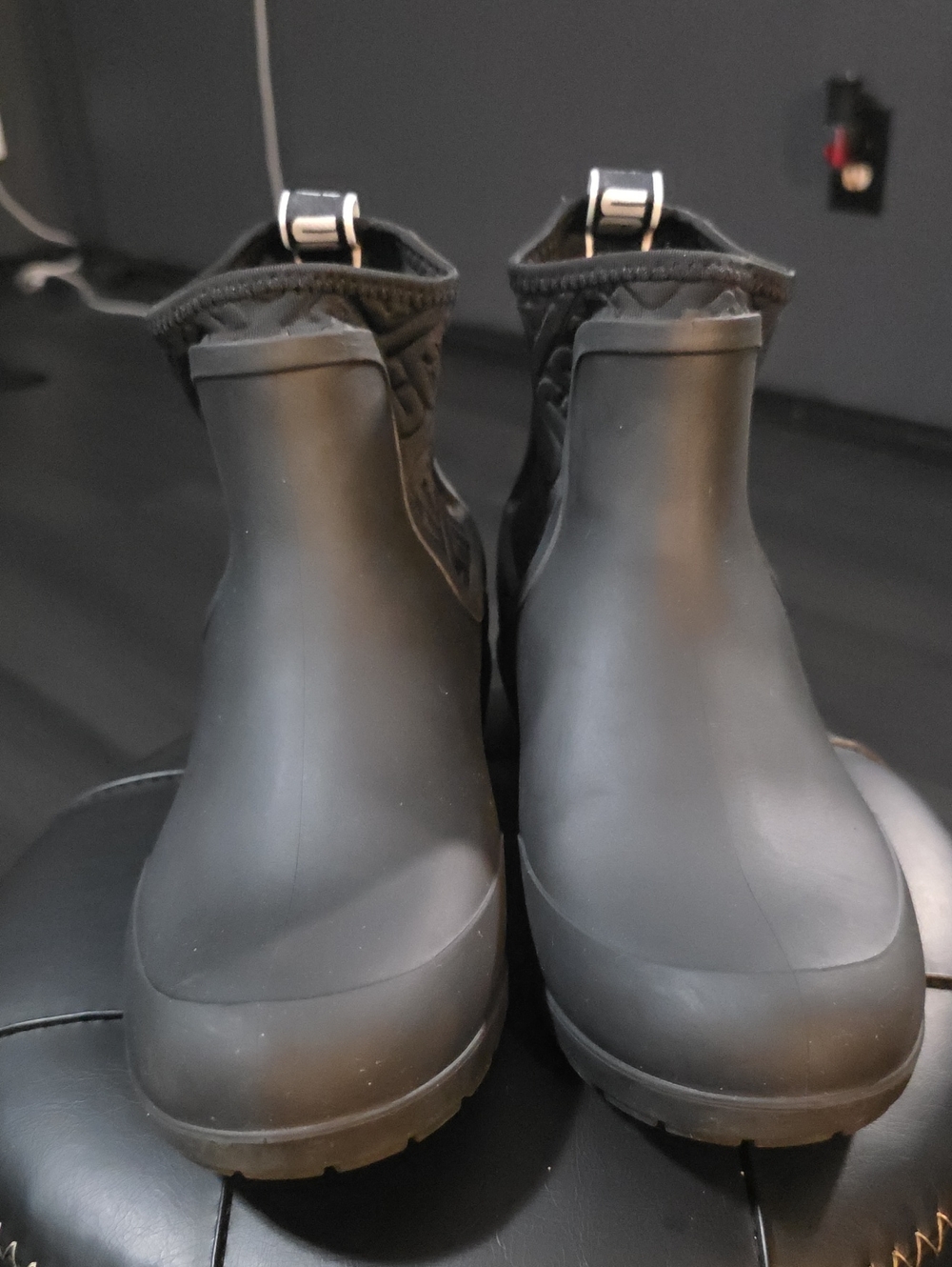 UGG Black Women's Waterproof Short Rain Boots